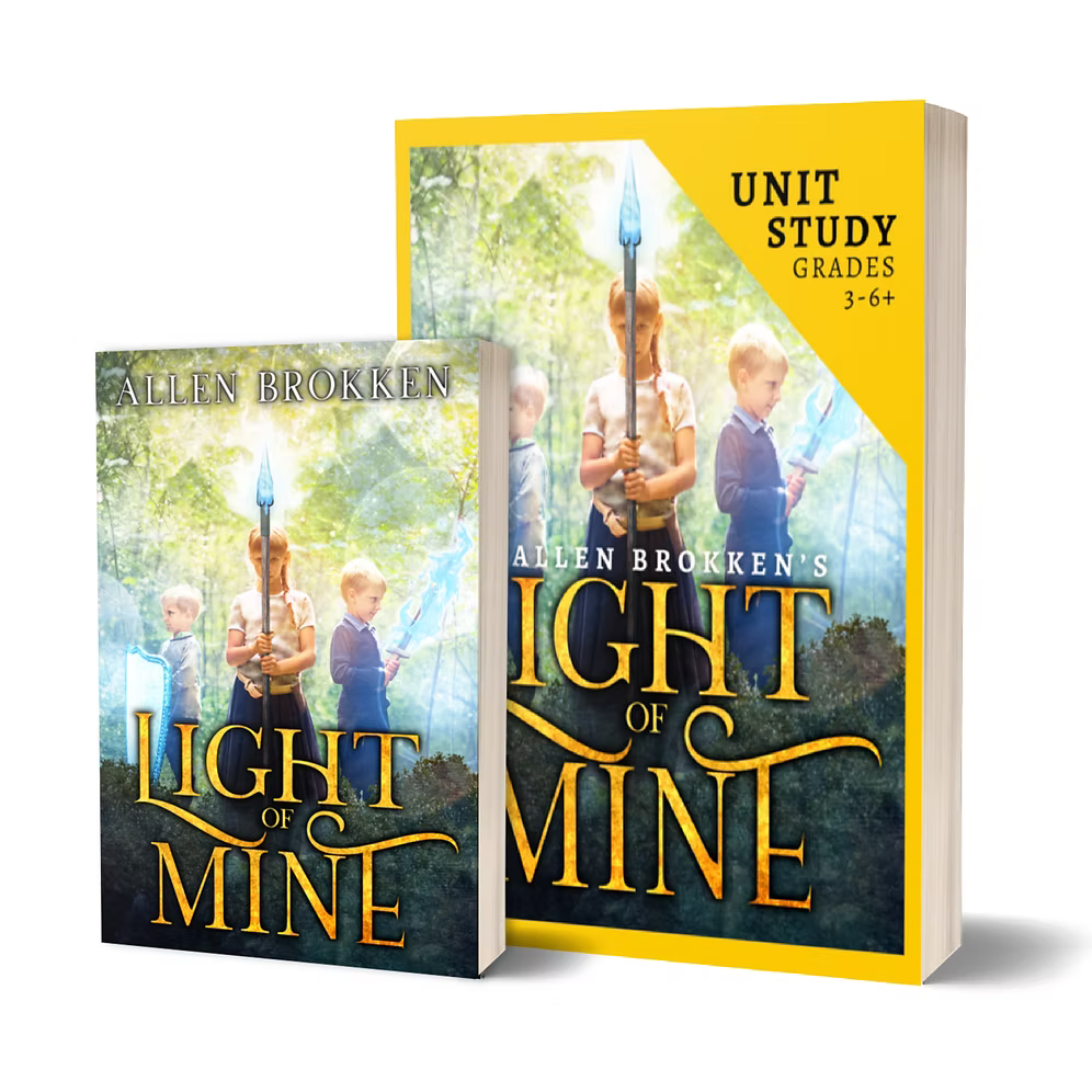 Light of Mine Paperback + Unit Study (Towers of Light: Book 1) - Allen Brokken