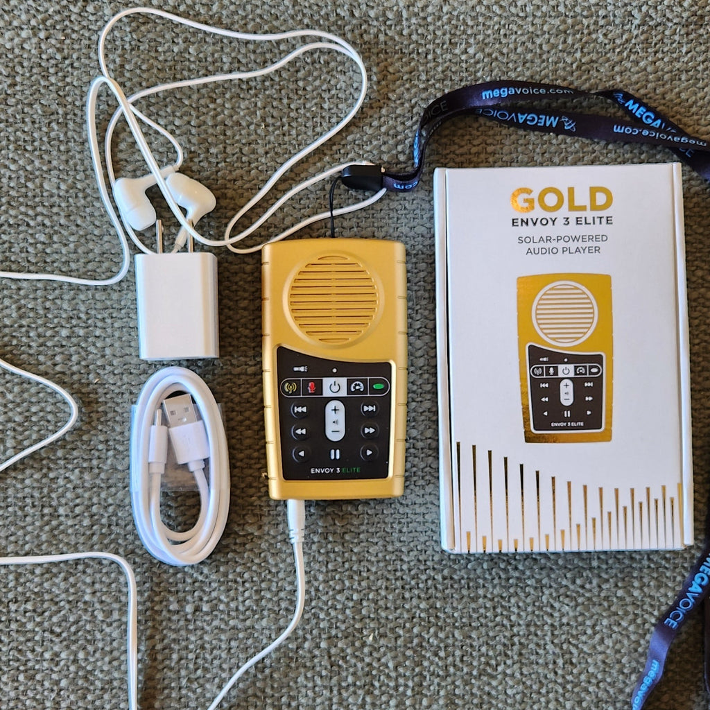 Daily Bible Reader Gold Edition - Handheld Solar Audio Bible Player