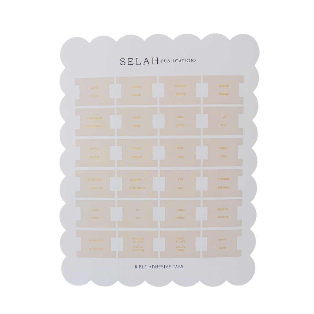 Blush Bible Tabs - Peony Theme