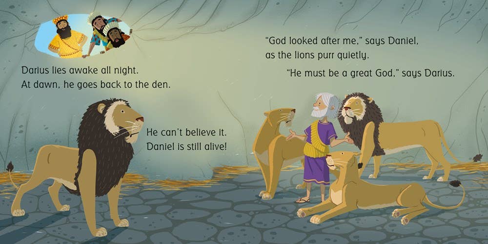 Daniel In The Lions' Den board book: Usborne (Board Book)