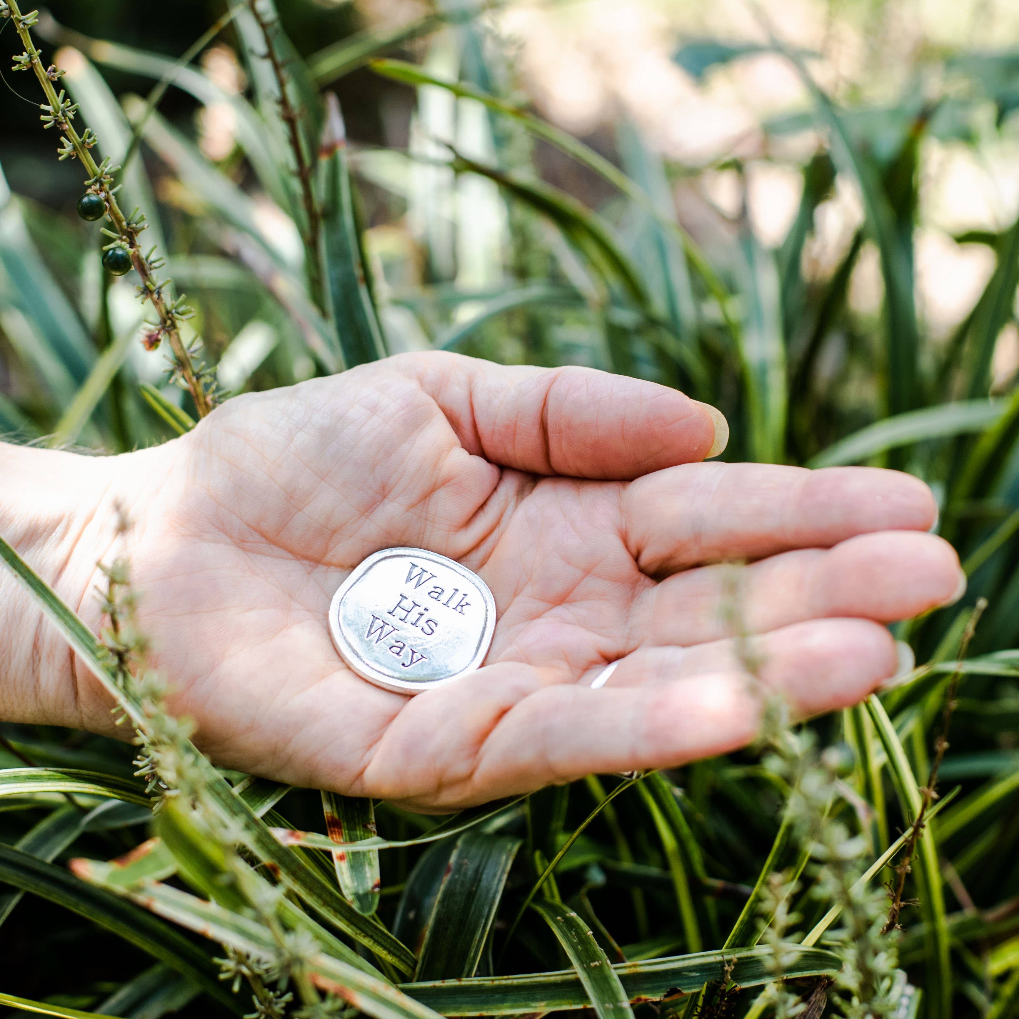 First Communion Gift: Handmade Pewter Coin 5301