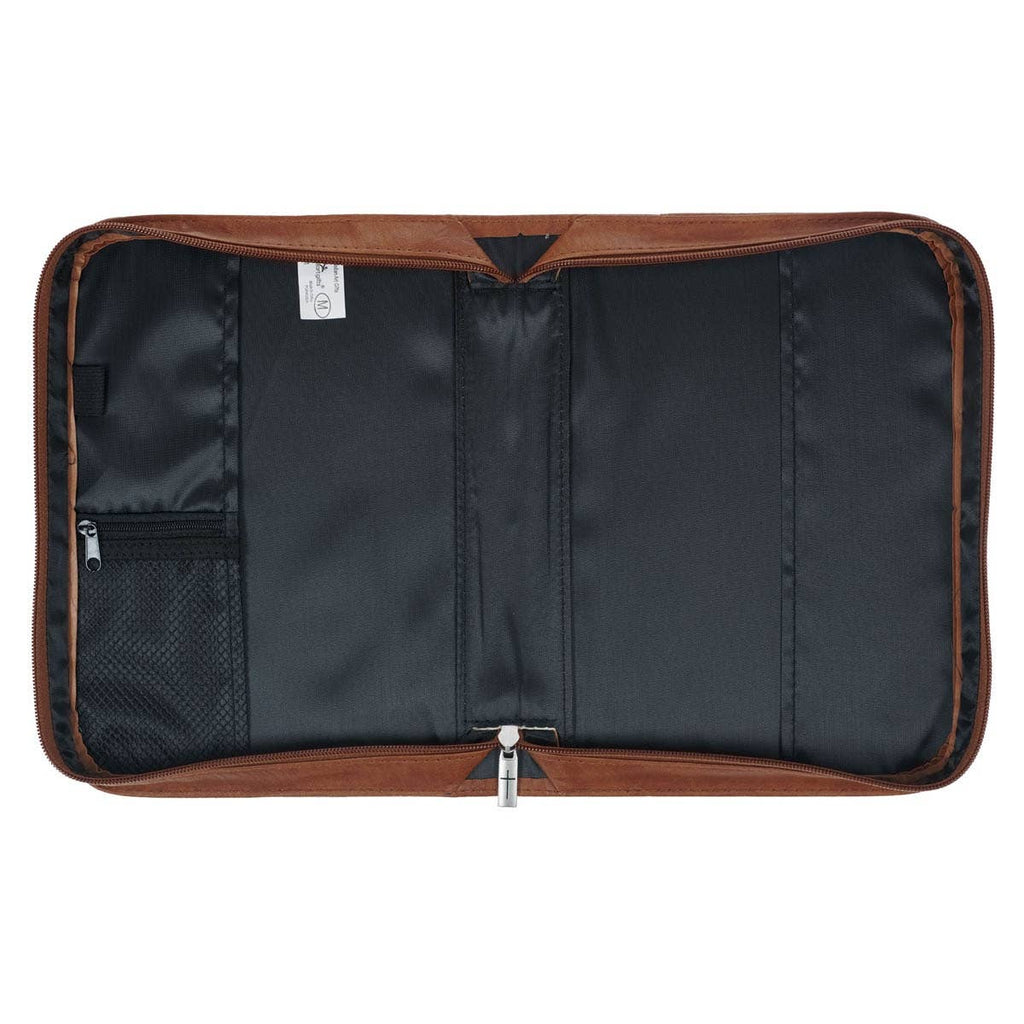 Bible Cover Classic Brown Faith Badge