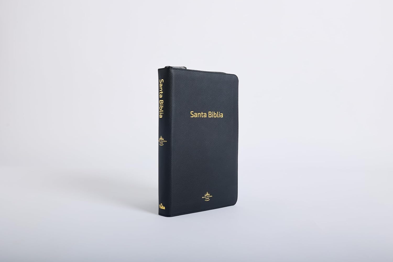 RVR60, Santa Biblia, Letra grande, Edición portátil, Leathersoft, Negro, Palabras de Jesús en Rojo, con cierre (Spanish Edition)