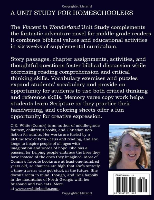 Vincent in Wonderland Unit Study: Workbook for Homeschool and Co-Ops (The Worlds Next Door)
