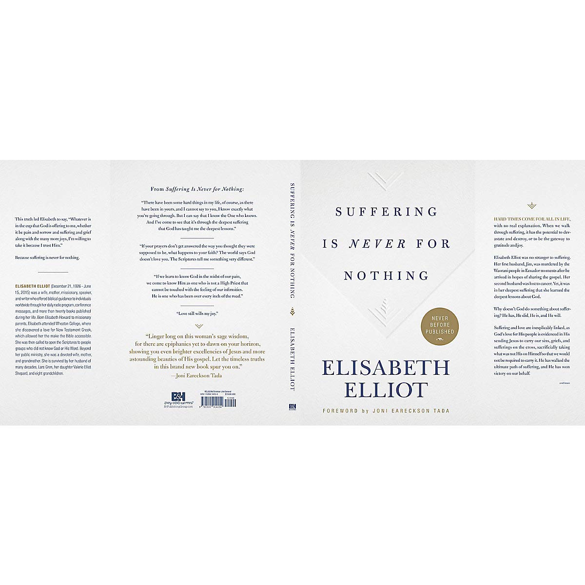 Suffering is Never for Nothing - Elisabeth Elliot (Hardcover)