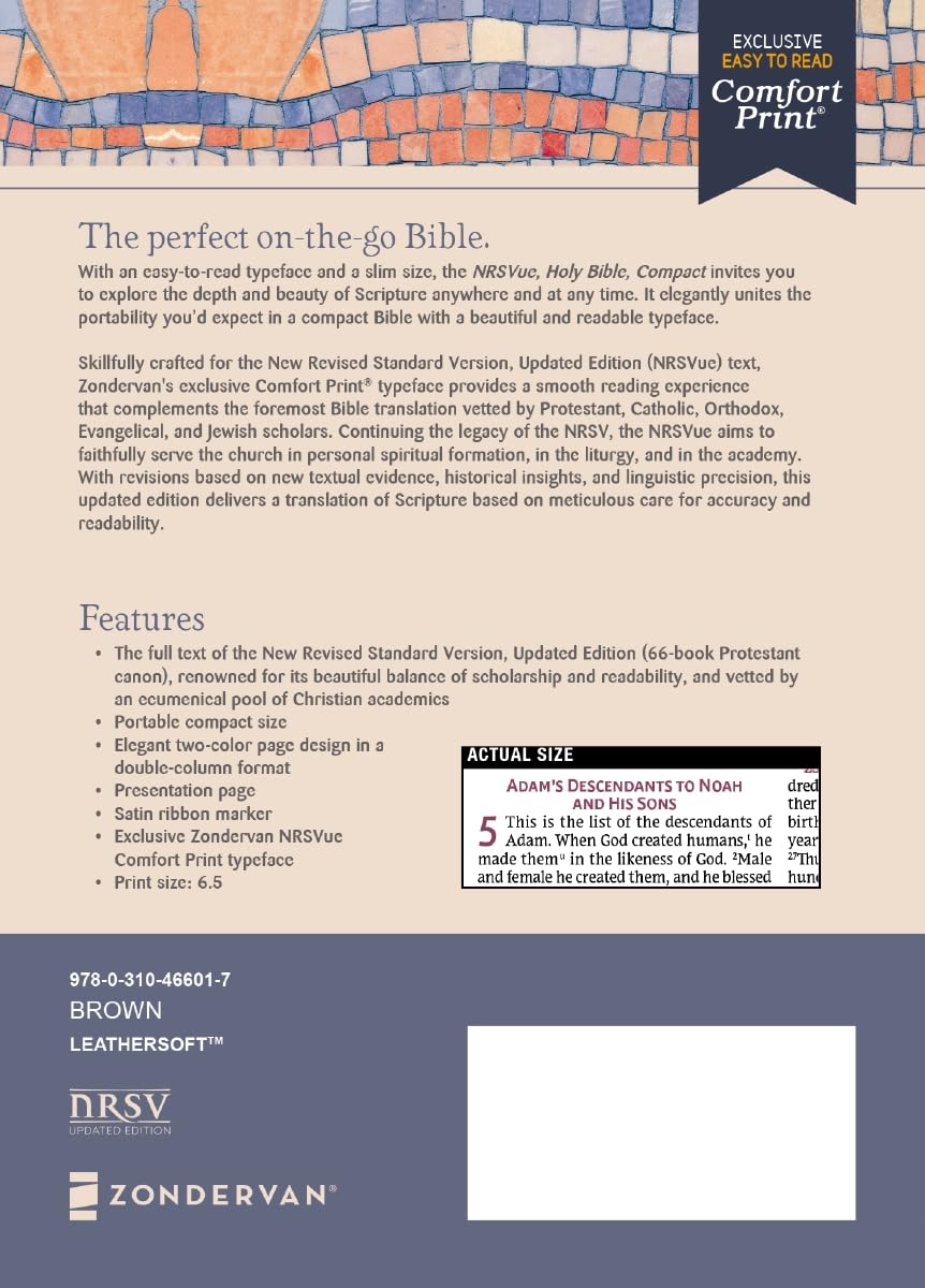 NRSVue Compact Bible Brown