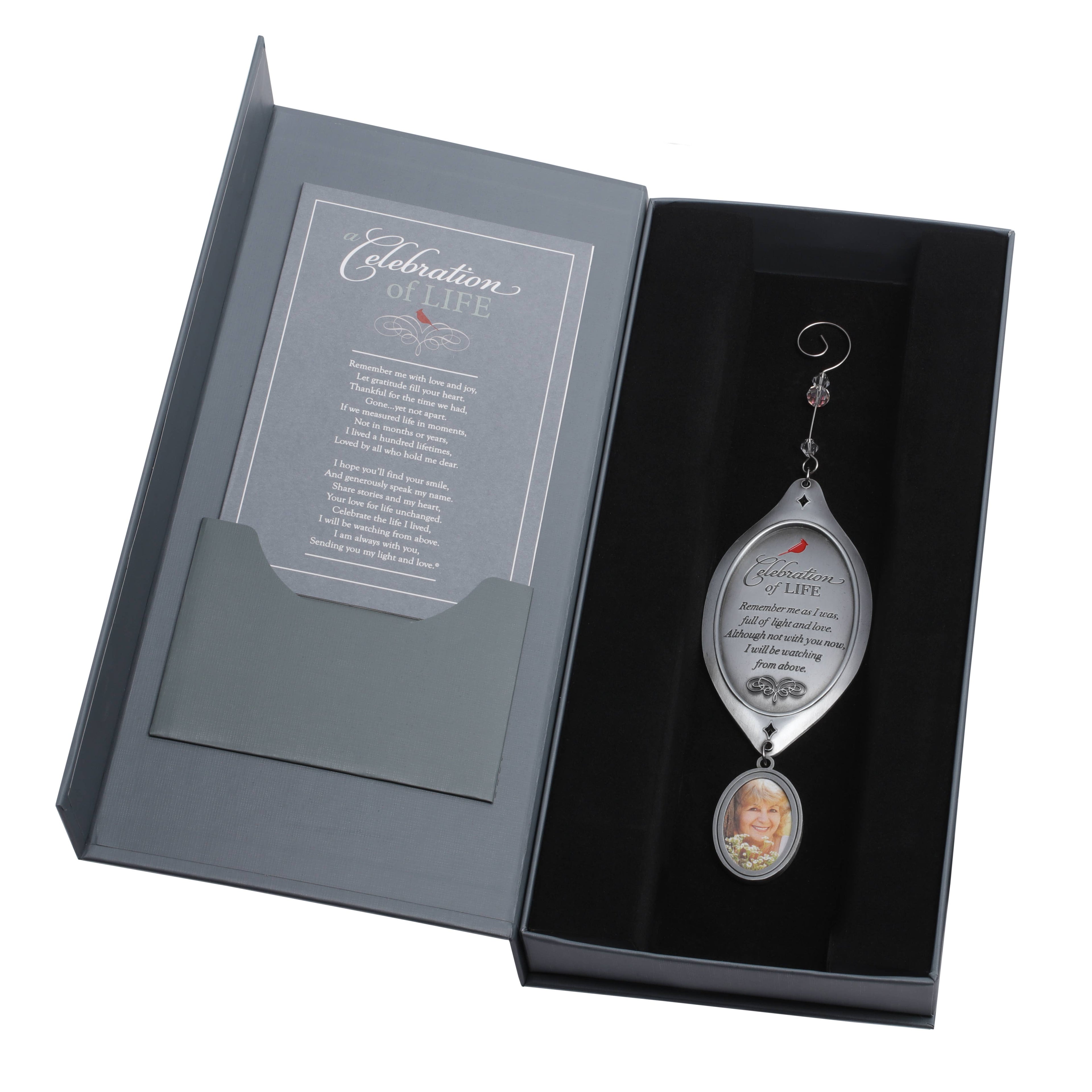 Celebration Of Life Memorial Photo Ornament Gift Boxed 6362
