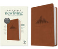 NLT Giant Print Premium Value Bible (LeatherLike, British Tan Mountain)