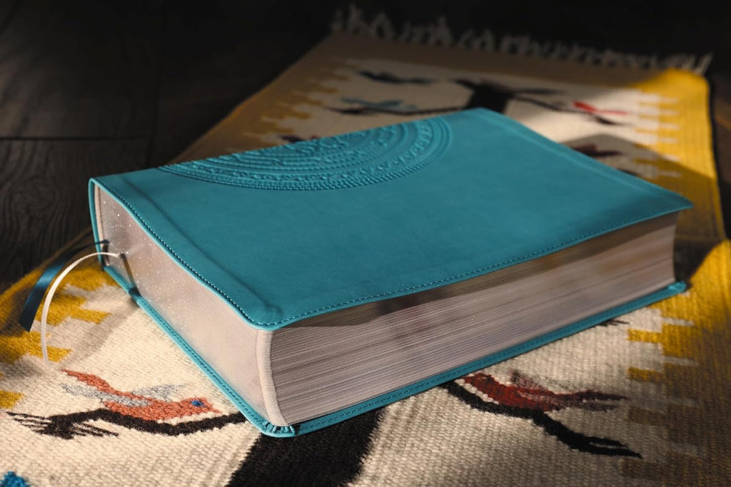 NIV Application Bible, Large Print, Leathersoft, Teal, Red Letter, Comfort Print: Bringing the Ancient Message of the Bible into Your World (NIV Application Commentary Resources)