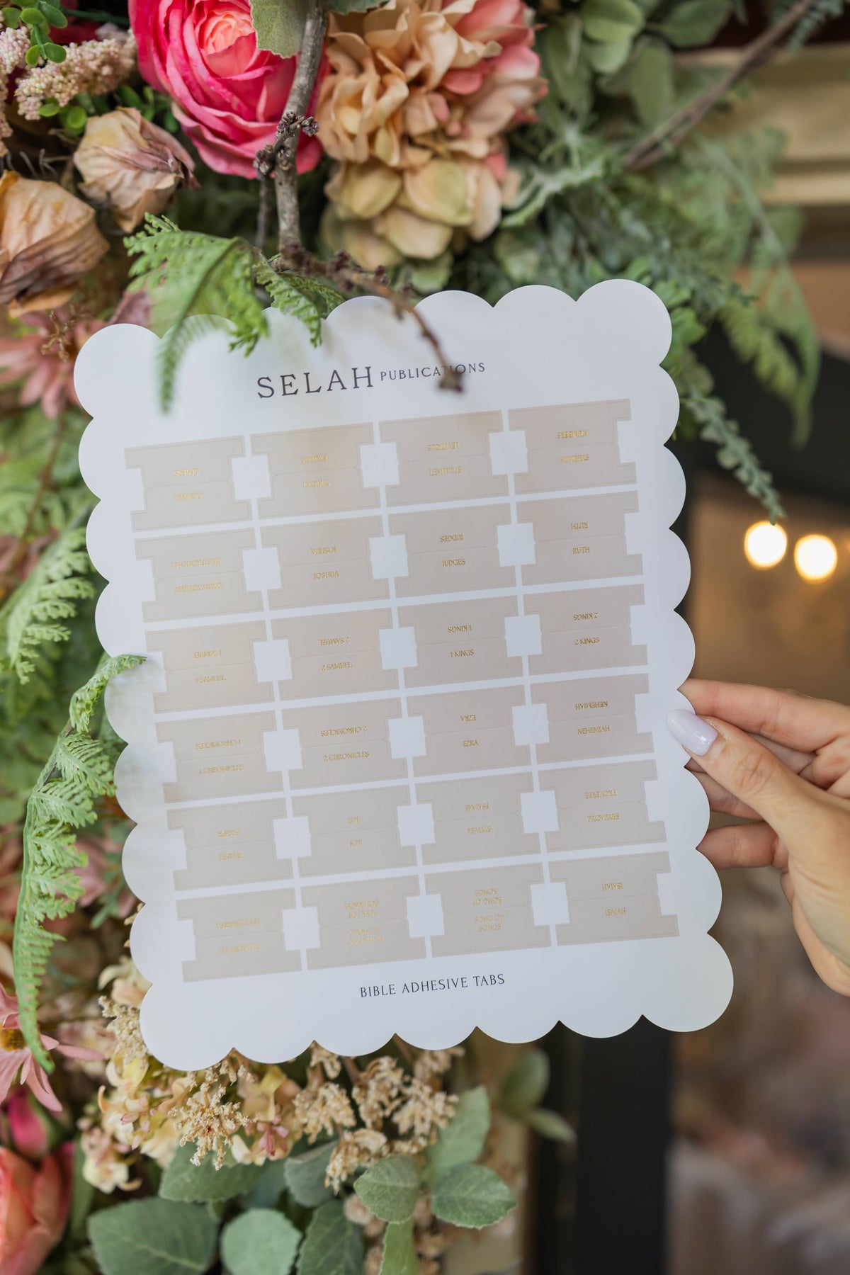 Blush Bible Tabs - Peony Theme