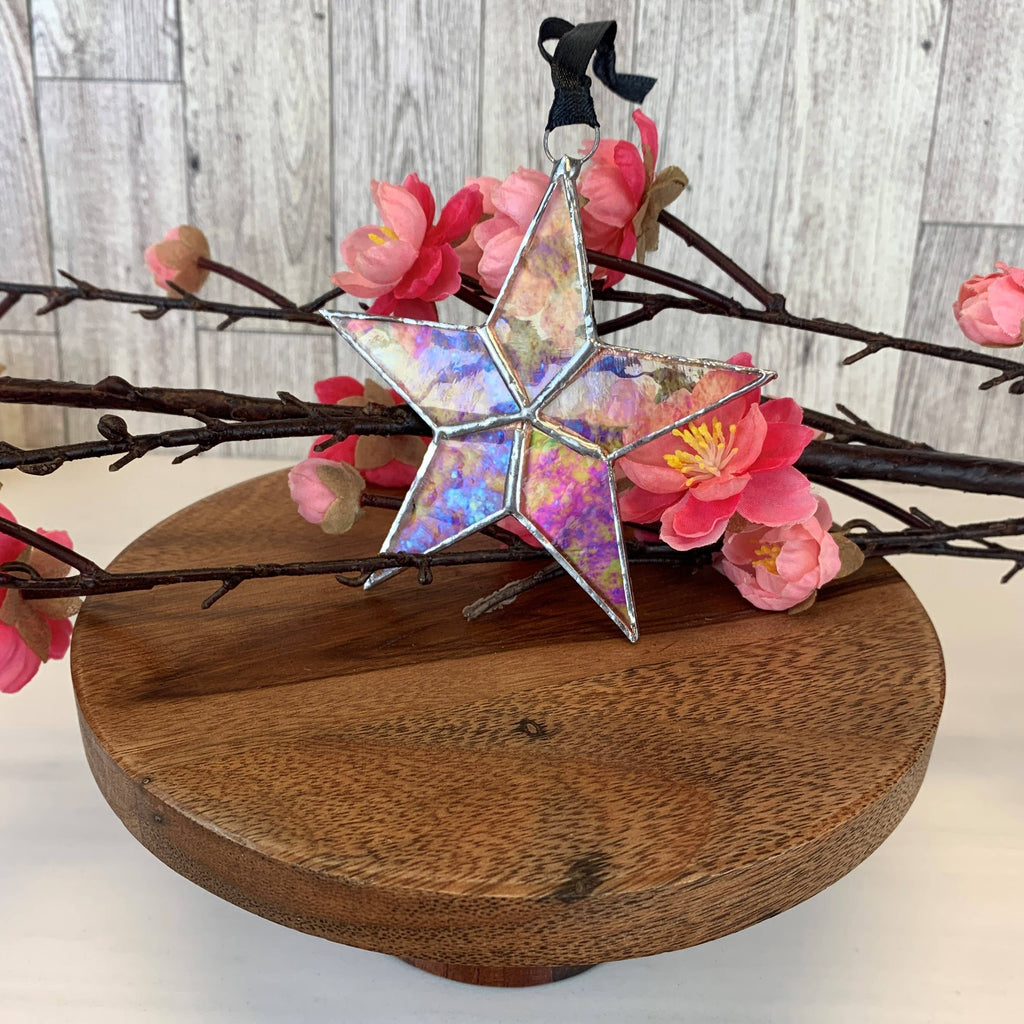 Written in Stars Remembered Memorial Gift  Glass Star 7727