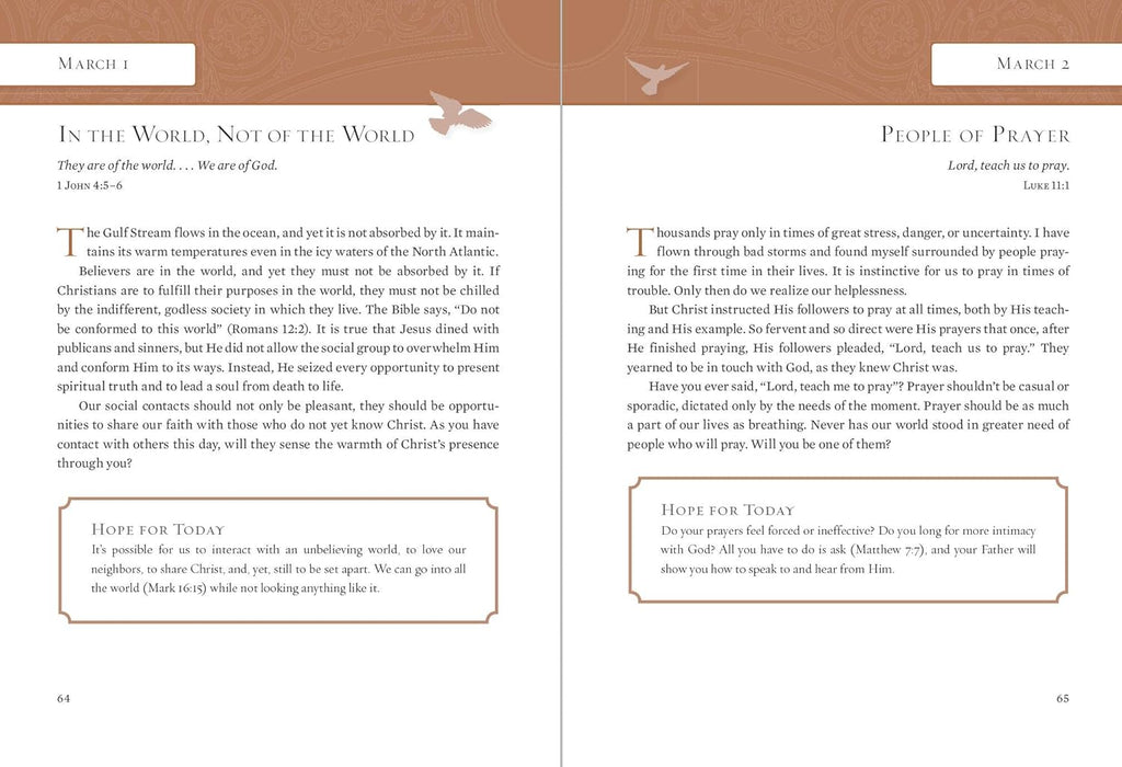 Hope for Each Day Large Deluxe: Words of Wisdom and Faith (A 365-Day Devotional) - Billy Graham
