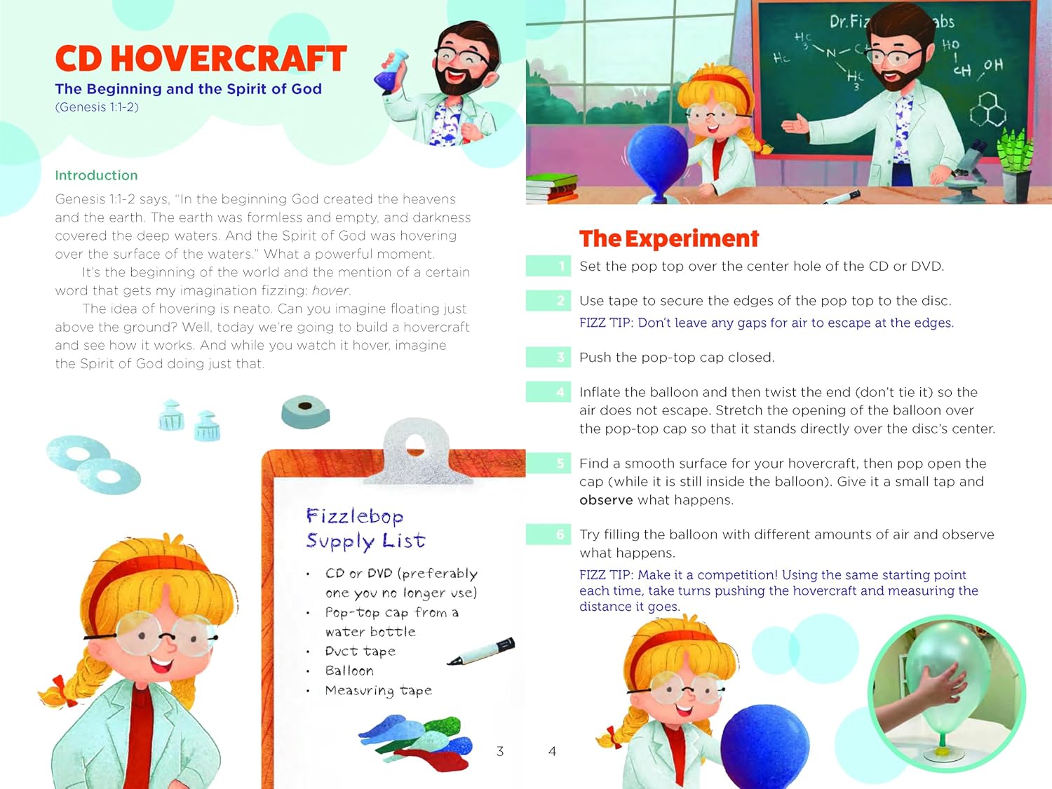 Faith and Science with Dr. Fizzlebop: 52 Fizztastically Fun Experiments and Devotions for Families (Paperbacxk) - Brock Eastman