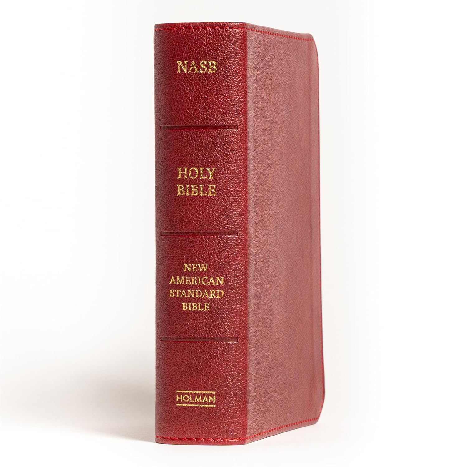 NASB Large Print Compact Reference Bible, Burgundy LeatherTouch, Red Letter, Presentation Page, Cross-References, Full-Color Maps, Easy-to-Read Bible Karmina Type