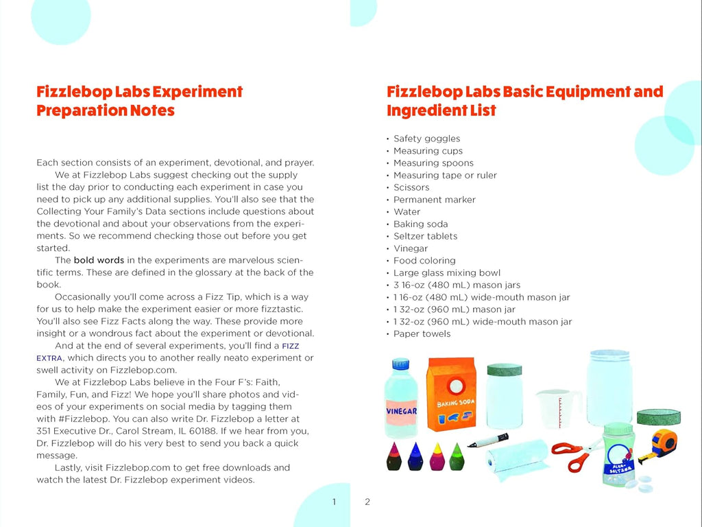 Faith and Science with Dr. Fizzlebop: 52 Fizztastically Fun Experiments and Devotions for Families (Paperbacxk) - Brock Eastman