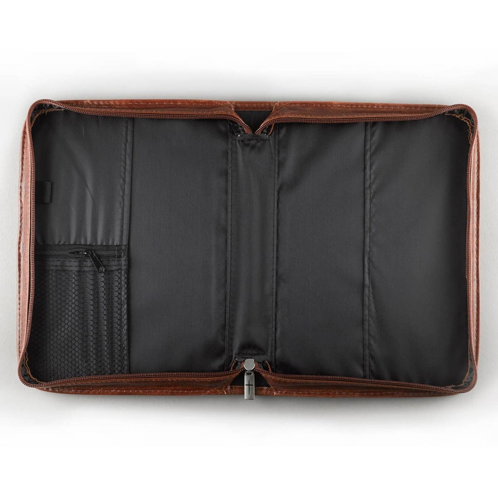 Bible Cover Classic Brown Faith Badge