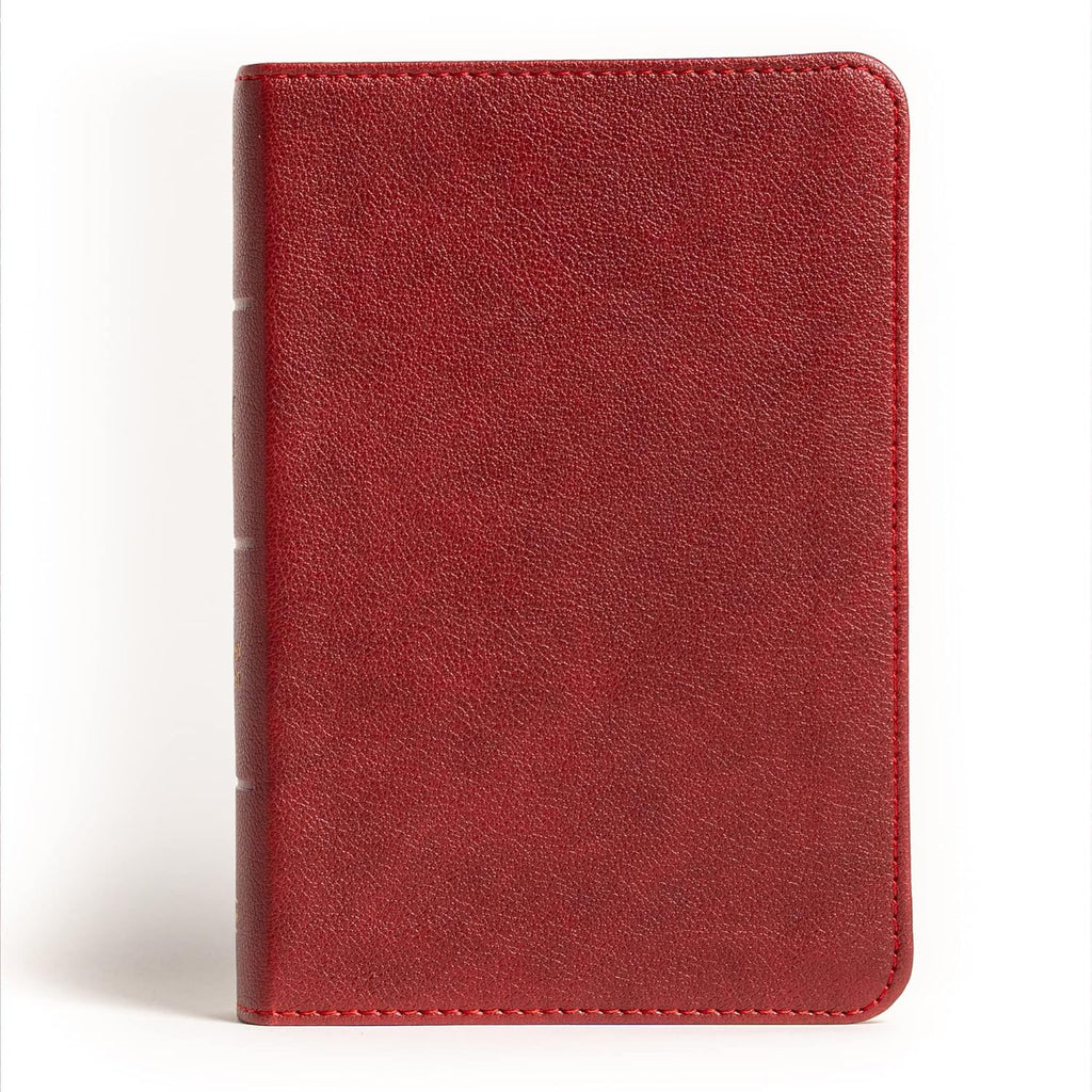 NASB Large Print Compact Reference Bible, Burgundy LeatherTouch, Red Letter, Presentation Page, Cross-References, Full-Color Maps, Easy-to-Read Bible Karmina Type