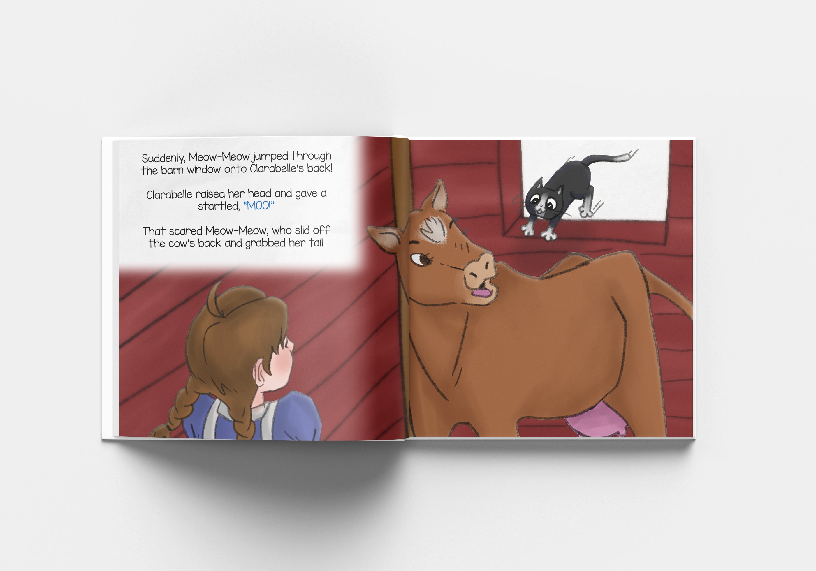 Meow Meow Milks the Cow Picture Book image 1