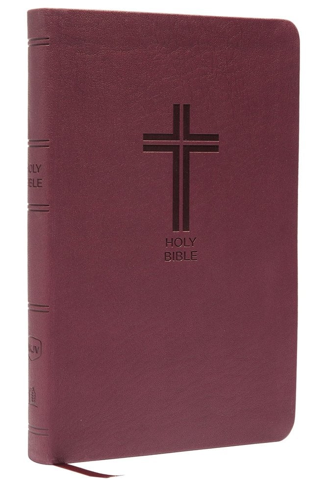 NKJV Value Thinline Bible, burgundy leathersoft