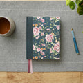 NKJV, Journal the Word Bible, Cloth over Board, Blue Floral, Red Letter, Comfort Print: Reflect, Journal, or Create Art Next to Your Favorite Verses