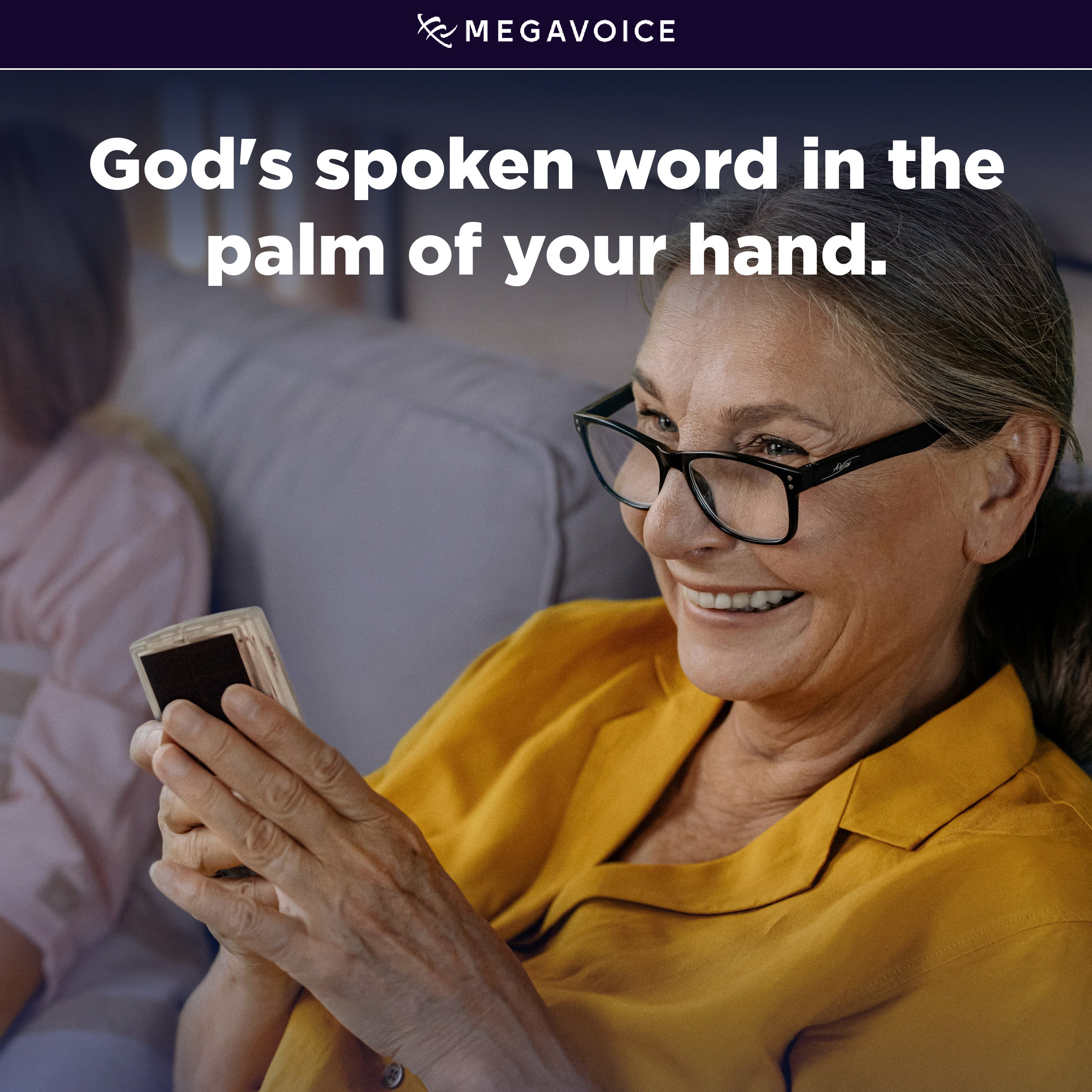 Chronological New Living Translation (NLT) + Daily Bible Podcast Solar+ Rechargeable Audio Bible