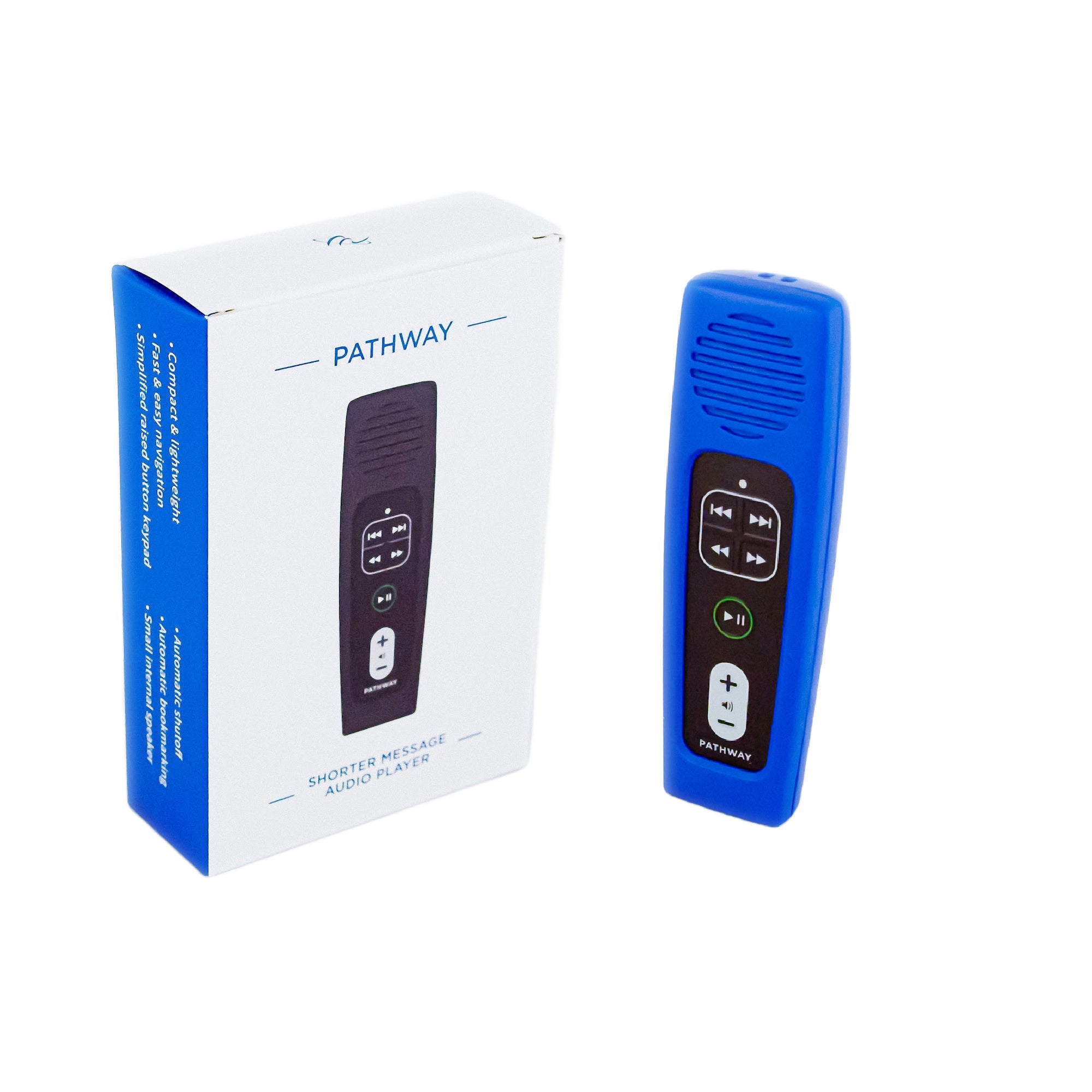 New King James Version (NKJV) Blue Pathway Rechargeable Audio Bible for Kids
