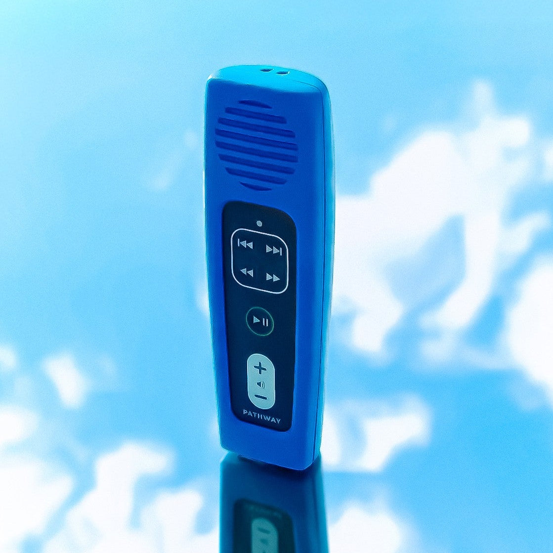 New King James Version (NKJV) Blue Pathway Rechargeable Audio Bible for Kids