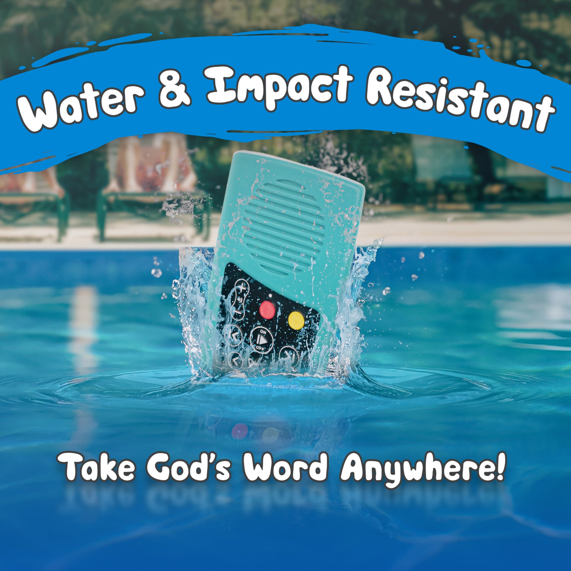 Story and Devotion Time Solar+ For Kids Teal Rechargeable Audio Player