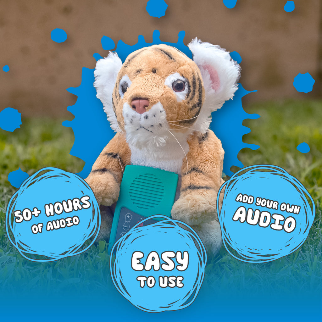 Soothing Sounds and Bible for Young Children Solar+ for Kids Teal Rechargeable Audio Player - Choose a Plush