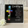 First Communion Gift Cross: Handmade Glass 4466