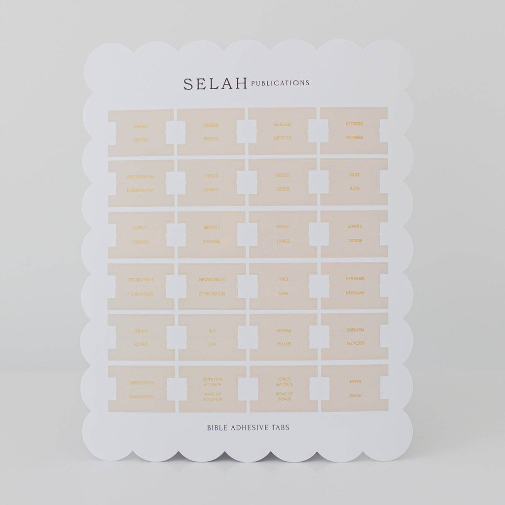 Blush Bible Tabs - Peony Theme