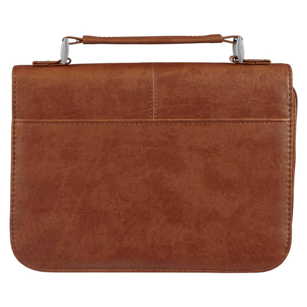 Bible Cover Classic Brown Faith Badge