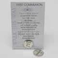 First Communion Gift: Handmade Pewter Coin 5301