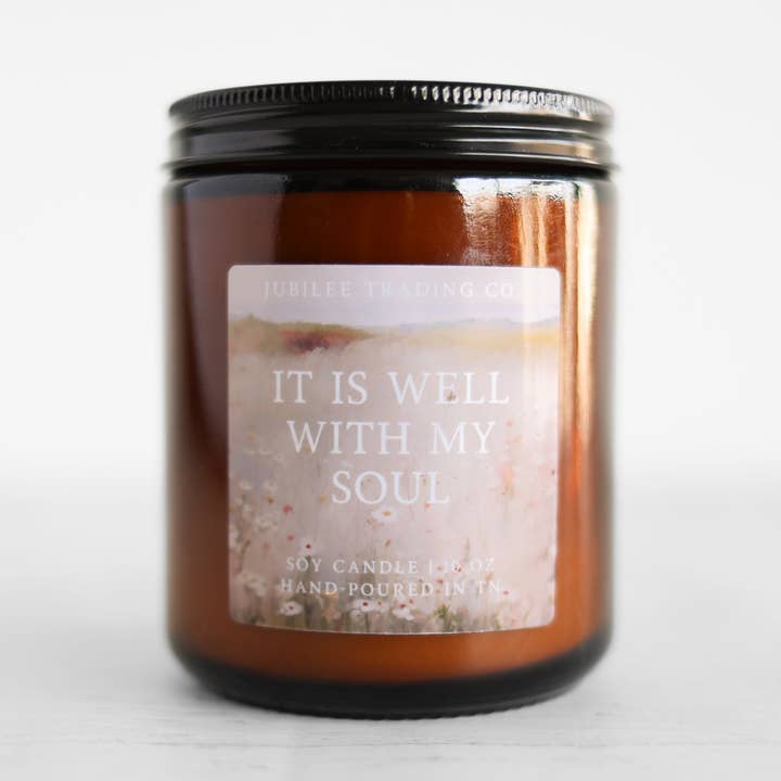 "It Is Well with My Soul" Candle