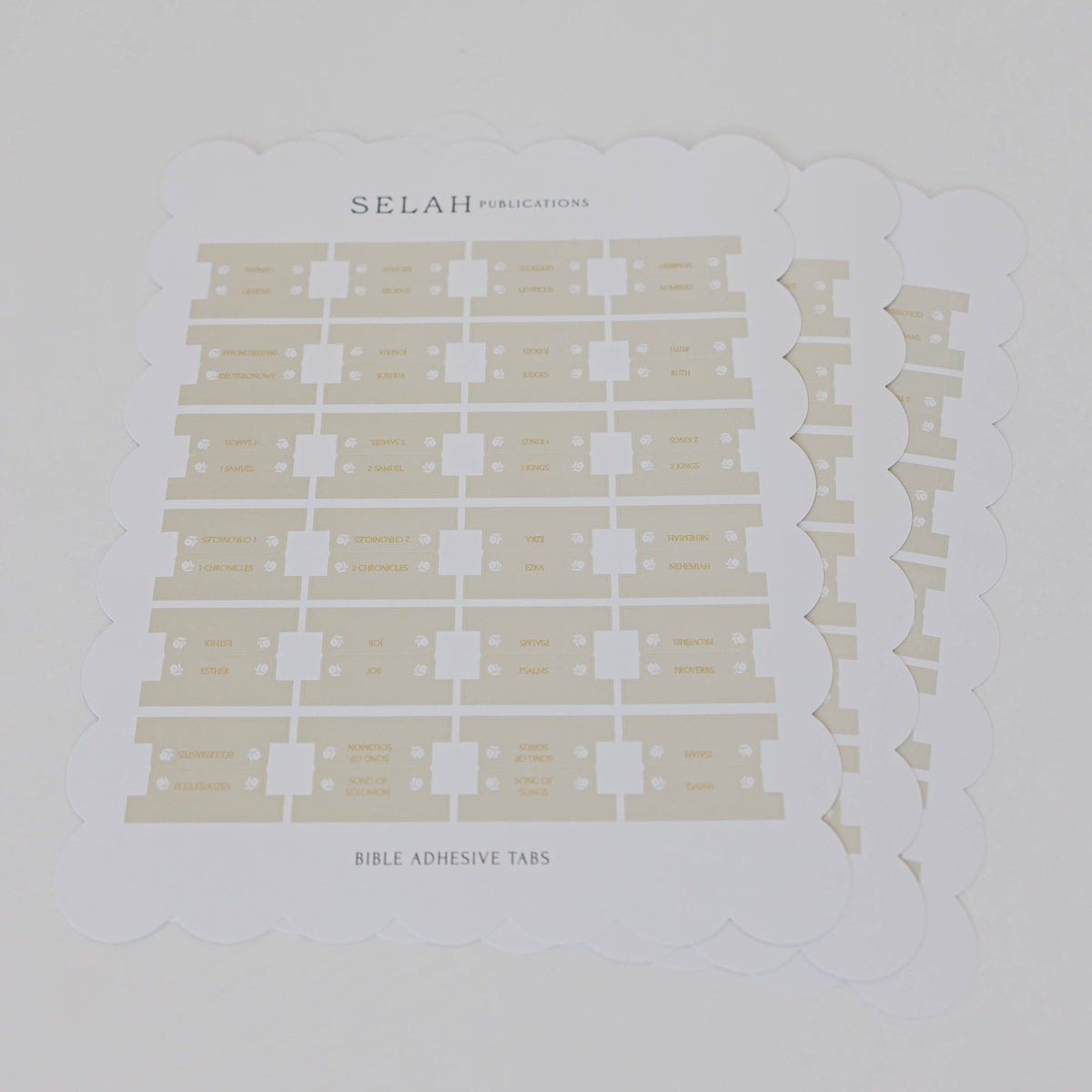 Floral Bible Tabs - Edelweiss Theme