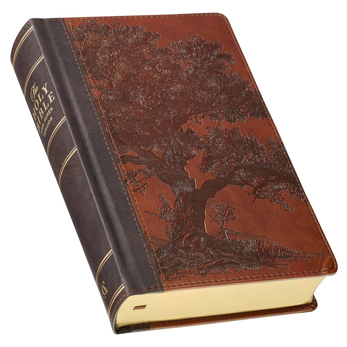 KJV Bible Giant Print Standard-size Faux Leather HC Tree