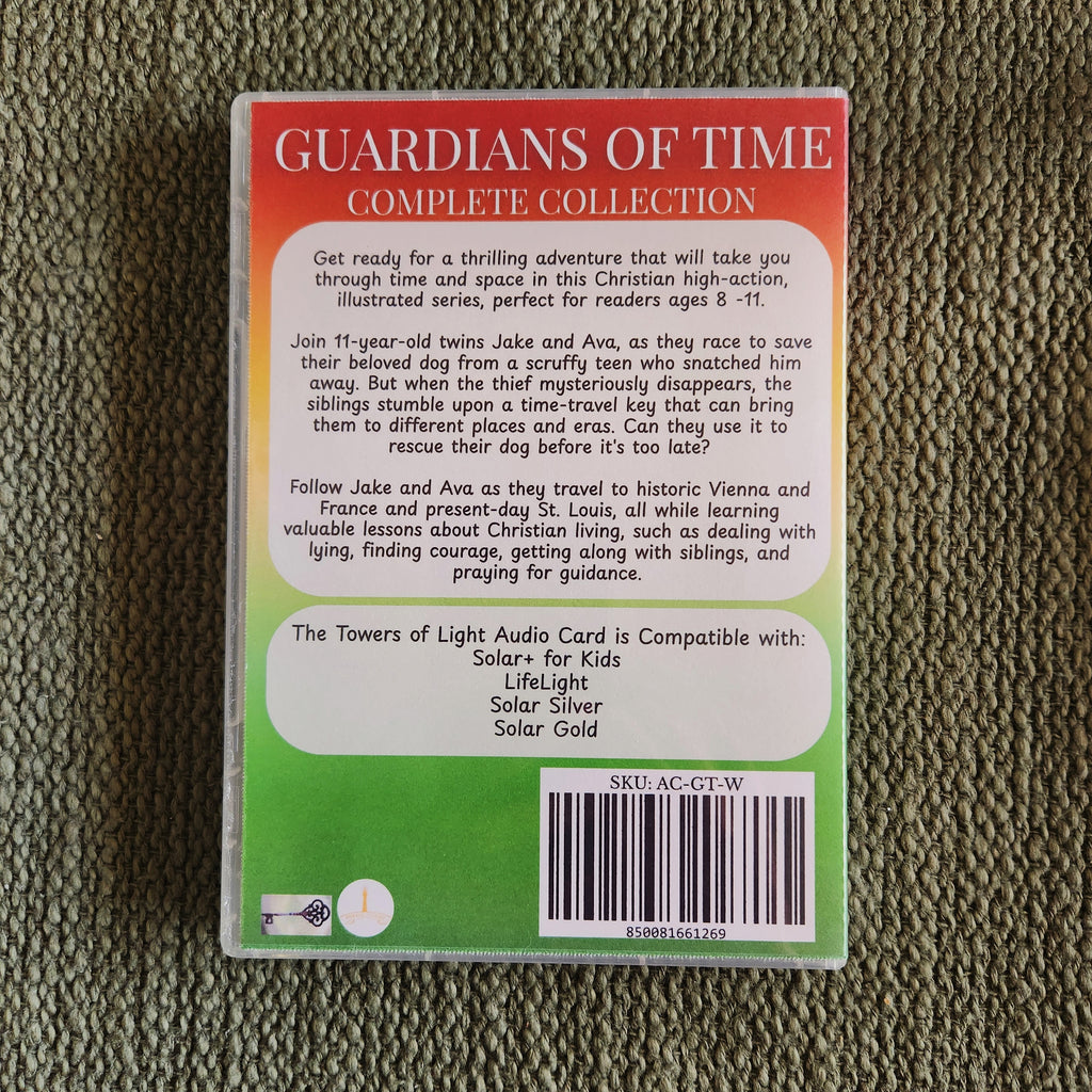 Guardians of Time by Phyllis Wheeler Read-While-Listening Bundle (compatible with Solar+ for Kids, LifeLight, Solar Silver, and Solar Gold)